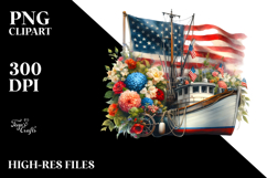 Vintage Fishing Boat Flowers, 20 oz Tumbler Product Image 2