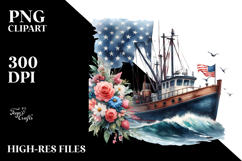 Vintage Fishing Boat Flowers, 20 oz Tumbler Product Image 2