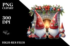 Cute Gnomes by Fireplace, High Detail Product Image 2