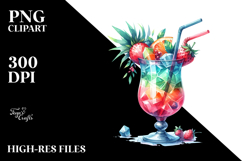 Creative Back View Cocktail PNG Product Image 2