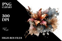 Abstract Wooden Small Stained Azalea Clipart Product Image 1