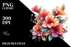 Abstract Wooden Small Stained Azalea Clipart Product Image 3