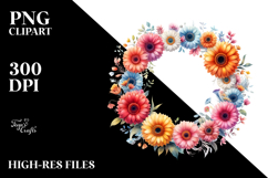 colorfull Floral Frame with Small Sunflower Product Image 2