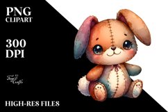 Colorful Plush Bunny | Clipart Product Image 3
