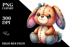 Vibrant Plush Bunny PNG Product Image 2