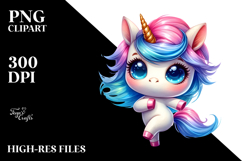 Cool Haircut Unicorn, Lively PNG Product Image 2