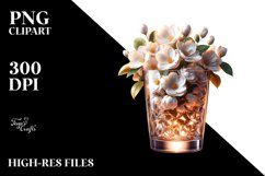 Abstract Shiny Jasmine Clipart Product Image 3