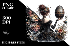 Gothic Fairy with Easter Egg PNG Product Image 2