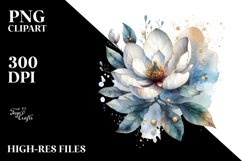 Magnolia with Golden Insertions PNG Product Image 2