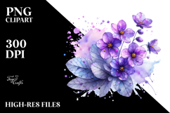 Violet with Metallic Insertions, PNG Product Image 2