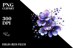 Violet with Metallic Insertions, PNG Product Image 2