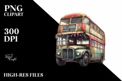 Vintage Dirty Bus Confetti | Watercolor Splash Product Image 3