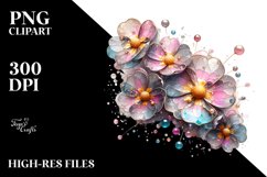 Shiny Primrose with Metallic Insertions Clipart Product Image 3