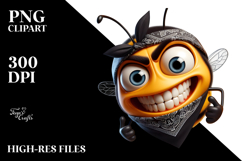 Mischievous Bee in Watercolor PNG Product Image 2