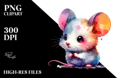 Cute Baby Mouse in the Style of PNG Product Image 2