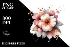 Watercolor Impatiens Clipart Product Image 3