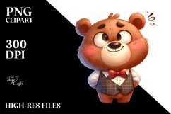 Playful Cartoon Bear, Trending Art Product Image 2