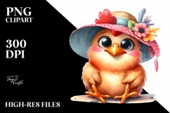Funny Chicken Sun Eyes Goofy Teeth | Clipart Product Image 3