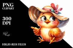 Funny Chicken Sun Eyes Goofy Teeth | Clipart Product Image 1