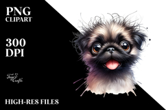 Cute Pug Cartoon PNG Product Image 2