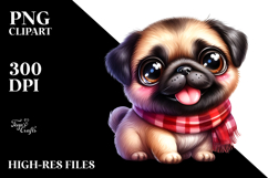 Happy Baby Pug PNG Product Image 2