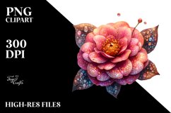 Detailed Camellia Clipart Product Image 1