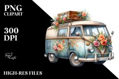Vintage Campervan Oilish Clipart Product Image 1