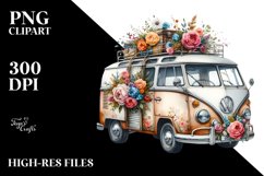 Vintage Campervan Oilish Clipart Product Image 3