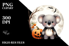 Cute Baby Koala Standing on Moon, Transparent PNG Product Image 2