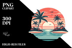 Retro Island Sunset Tumbler Product Image 2
