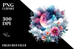 Vibrant Moon Clouds Abstract Product Image 2