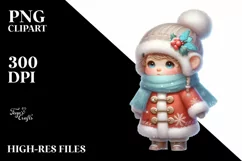 Digital Baby Butterfly Christmas Tree PNG Product Image 3