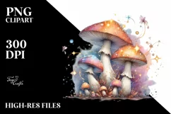 Detailed Magical Mushroom PNG Product Image 1