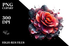 Abstract Glossy Begonia Clipart Product Image 1