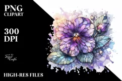 Pastel Wooden Stained Violet PNG Product Image 3