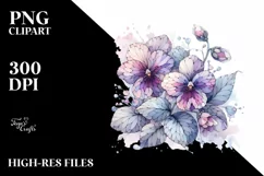 Pastel Wooden Stained Violet PNG Product Image 1