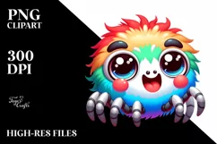 Enthusiastic Small Spider with Skinny Body | Clipart Product Image 3
