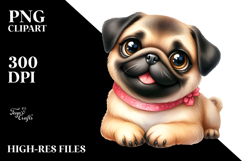 Happy Pug PNG Product Image 2