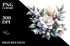 Watercolor Jasmine Clipart Product Image 3