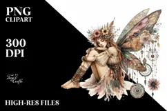 Boho Fairy Watercolor | Sublimation | Clipart. Product Image 3