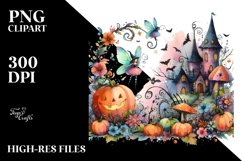 Simple Halloween Scenery Fairy | Sublimation | Clipart Product Image 3