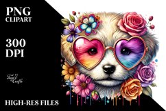 Detailed Puppy Sunglasses PNG Product Image 2