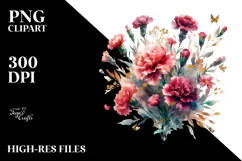 Washed Watercolor Vibrant with Carnation Gold | Clipart Product Image 2