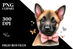 Watercolor Baby Malinois with Big Eyes Product Image 2