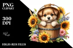 Cute Baby Dog PNG Product Image 1