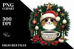 Digital Painting Retro Cat PNG Product Image 1