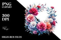 Vibrant Abstract Carnation | Clipart Product Image 3