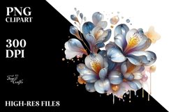 y Flowers Splash Clipart Product Image 3