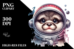 Energetic Baby Otter PNG Product Image 2