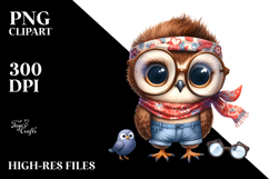 Baby Owl Standing Bandana es Product Image 2